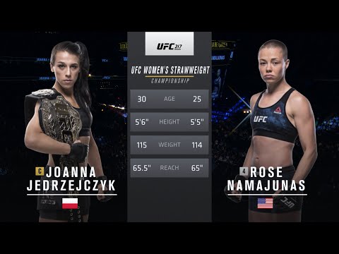 Free Fight: Rose Namajunas vs Joanna Jedrzejczyk 1 | UFC 217, 2017