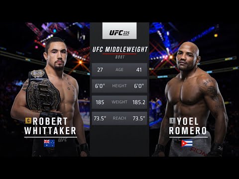 Free Fight: Robert Whittaker vs Yoel Romero 2 | UFC 225, 2018