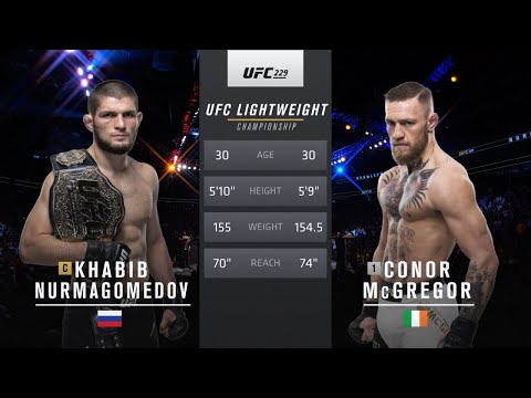 Free Fight: Khabib Nurmagomedov vs Conor McGregor | UFC 229, 2018