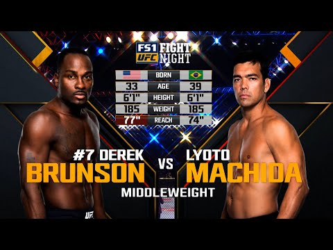 Free Fight: Derek Brunson vs Lyoto Machida