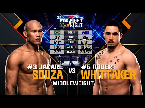 Fight Island Free Fight: Robert Whittaker vs Jacare Souza