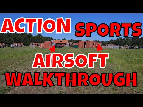 Action Sports Airsoft Field Walkthrough | HUGE MIDWEST AIRSOFT COURSE