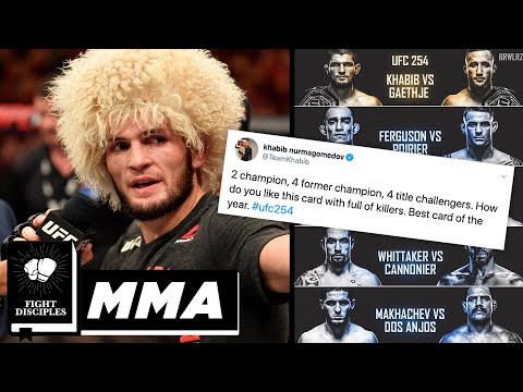 Khabib Announces GOAT UFC 254 Card! | Fight Disciples