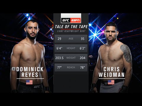 UFC 253 Free Fight: Dominick Reyes vs Chris Weidman