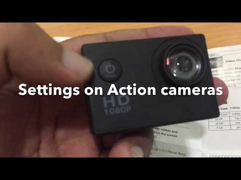 Setting up full HD sports action Camera 1080p