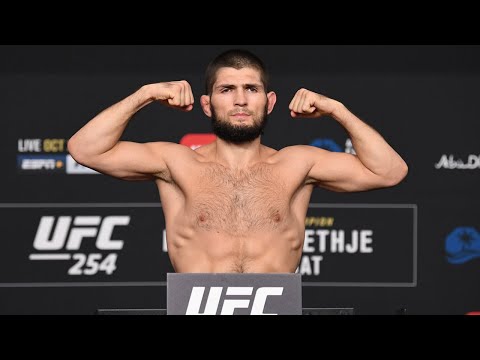 UFC 254: Khabib vs Gaethje – Weigh-in