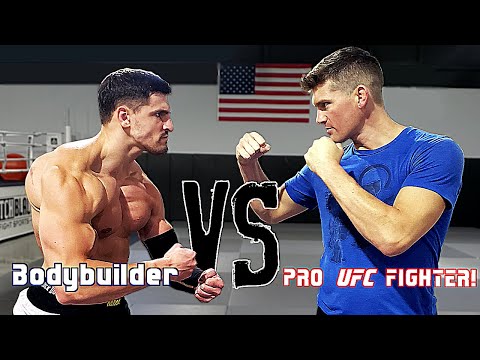 Fighting Pro UFC Fighter Stephen Wonderboy Thompson *ENDS POORLY* | Bodybuilder vs MMA Challenge
