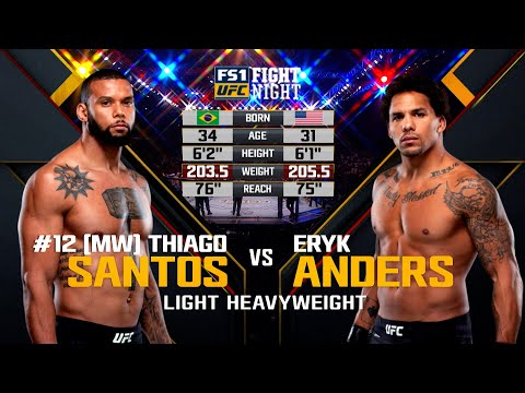 Free Fight: Thiago Santos vs Eryk Anders