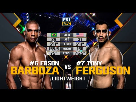 UFC 256 Free Fight: Tony Ferguson vs Edson Barboza