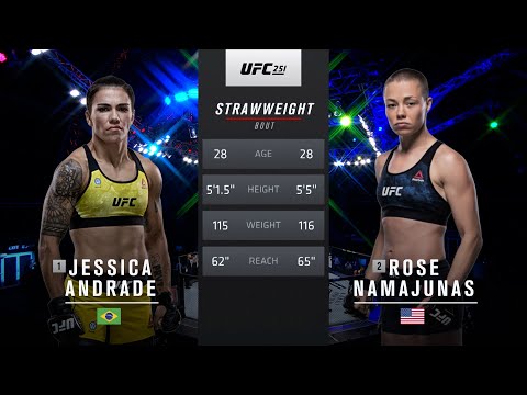 Free Fight: Rose Namajunas vs Jessica Andrade 2