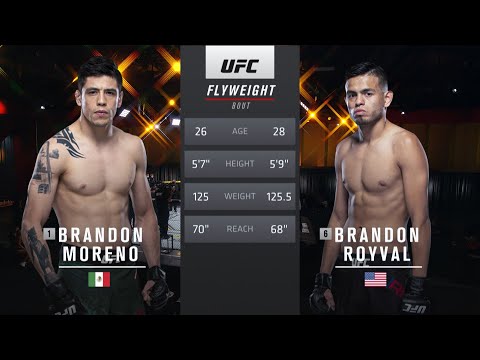 UFC 256 Free Fight: Brandon Moreno vs Brandon Royval