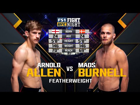 Free Fight: Arnold Allen vs Mads Burnell