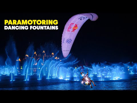 Paramotoring Above The World's Largest Fountain | The Breaking Pointe: Dubai