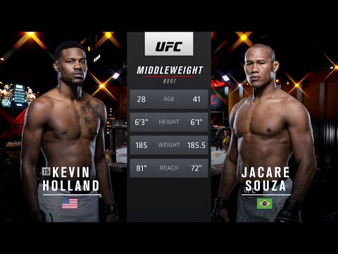 UFC Vegas 22 Free Fight: Kevin Holland vs Jacare Souza