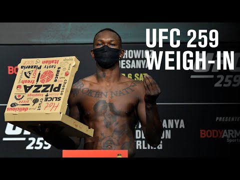 UFC 259: Blachowicz vs Adesanya – Weigh-in