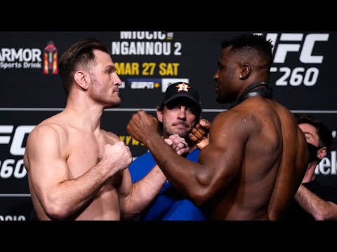 UFC 260: Weigh-in Faceoffs