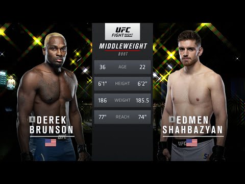 UFC Vegas 22 Free Fight: Derek Brunson vs Edmen Shahbazyan