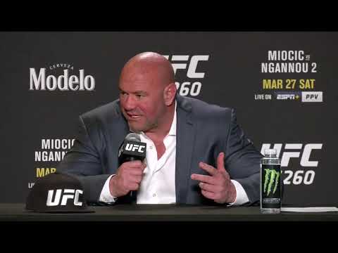 UFC 260: Dana White Talks Ngannou vs Jones | Post-Fight Press Conference