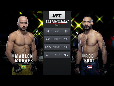 UFC Vegas 27 Free Fight: Rob Font vs Marlon Moraes