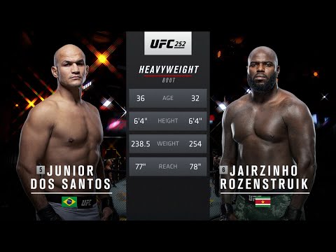 UFC Vegas 28 Free Fight: Jairzinho Rozenstruik vs Junior dos Santos