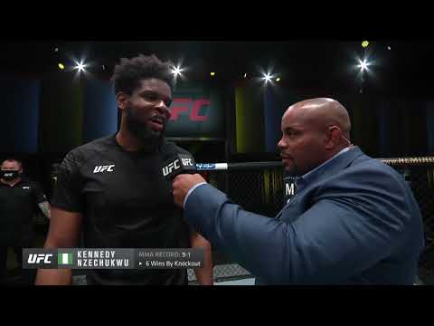 Kennedy Nzechukwu Octagon Interview | UFC Vegas 30