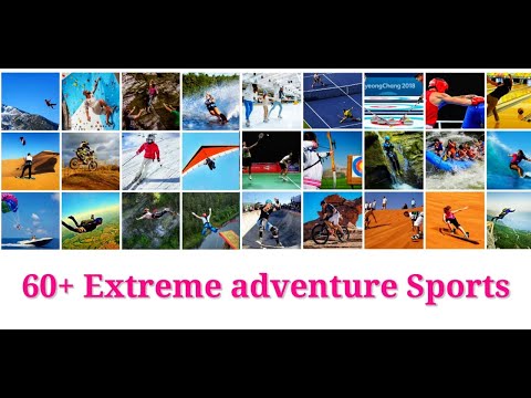 Learn 60 Extreme adventure sports and outdoor sports vocabulary in english