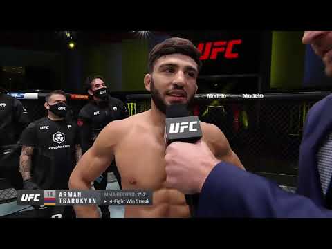 Arman Tsarukyan Octagon Interview | UFC Vegas 37