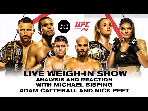 Fight Week: UFC 266 Weigh-ins with Michael Bisping | Nick Diaz weighs in for first time in 6 years!