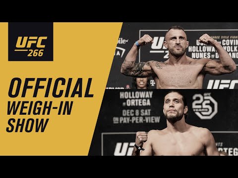 UFC 266: Live Weigh-in Show