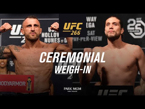 UFC 266: Ceremonial Weigh-in