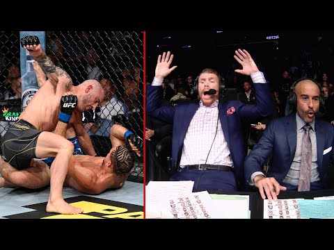 UFC 266 Commentator Booth Reactions