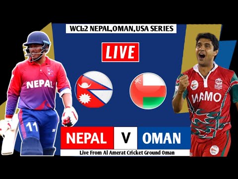 Nepal Vs Oman Odi  Live World Cup Cricket League 2 Live