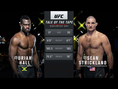 UFC Vegas 47 Free Fight: Sean Strickland vs Uriah Hall