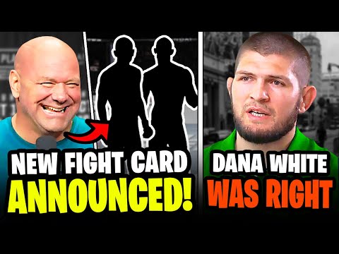 BREAKING! Dana White ANNOUNCES UFC Fight, Khabib praises UFC and Dana White, Conor McGregor