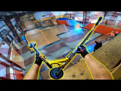 Scootering at USA OLYMPIC SKATEPARK!