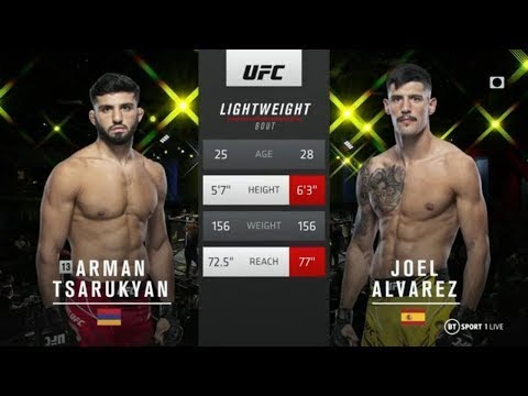 Arman Tsarukyan vs Joel Alvarez – FullFight Highlights  UFC Vegas 49