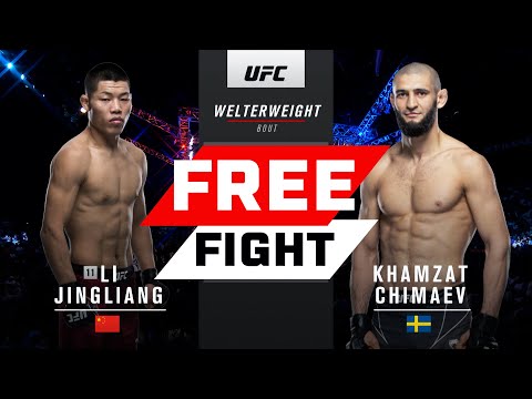 UFC 273 Free Fight: Khamzat Chimaev vs Li Jingliang