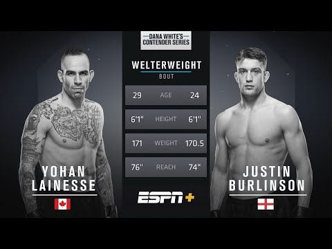 FREE FIGHT | Yohan Lainesse Makes Quick Work of Justin Burlinson With Big Left Hook | DWCS Season 5