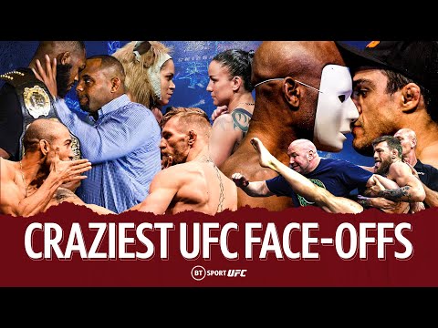 Craziest UFC Face-offs! Jones v Cormier, Khabib v Conor, Anderson Silva, Israel Adesanya