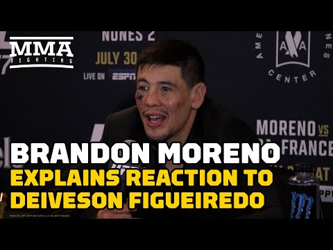 Brandon Moreno Explains Post-Fight Reaction To Deiveson Figueiredo | UFC 277 | MMA Fighting