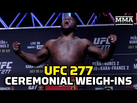 UFC 277 Final Staredowns: Pena's Daughter Squares Up With Nunes; Derrick Lewis Brings The Intensity