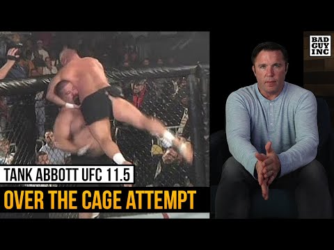 Tank Abbott's attempt to throw Cal Worsham out of the octagon | UFC 11.5