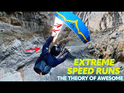 Paraglider Flies Through A Mountain Pass & More | The Theory Of Awesome