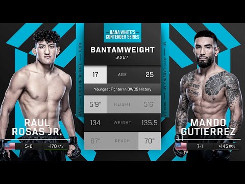 Raul Rosas Jr Becomes the Youngest Fighter in UFC History | DWCS FREE FIGHT