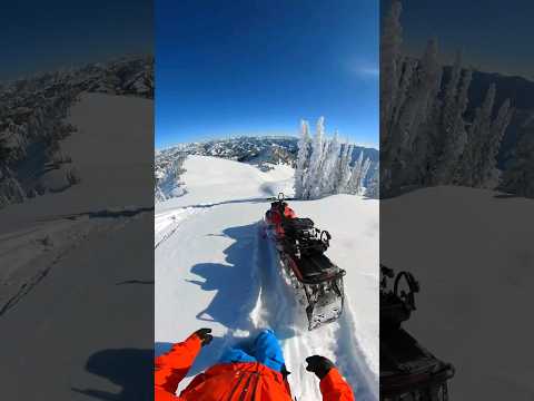 snowmobile assisted ski backflips! #skiing #extremesports #crazy