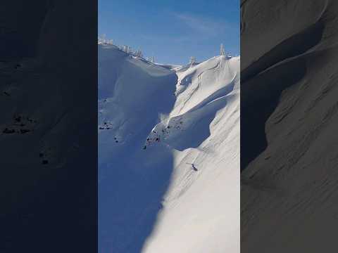 Backflip on skis! #skiing #extremesports