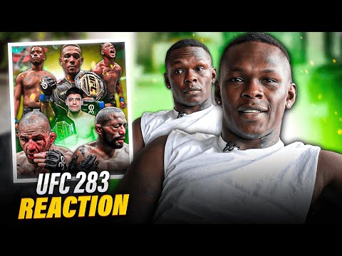 Israel Adesanya Reacts to CRAZY Jamahal Hill vs Glover Teixeira WAR | UFC 283