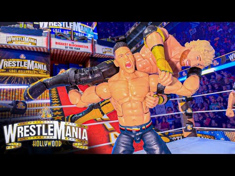 John Cena vs Logan Paul Action Figure Match! WrestleMania Hollywood