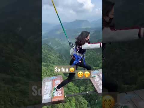 Funny bungee jumping extreme sports #shorts #viral #viralshorts #viralvideo #shortsvideo #trending