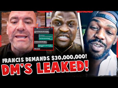 DM's LEAKED revealing money Francis Ngannou is DEMANDING! Jon Jones RESPONDS! UFC 285